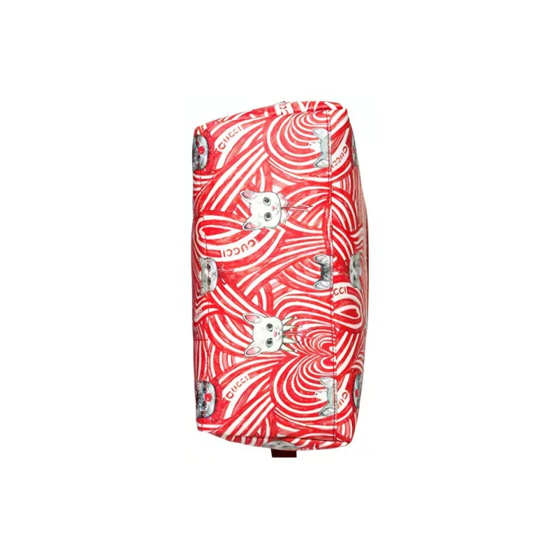 GUCCI Yuko Higuchi Yuko Higuchi Co-Branded Canvas With Leather Kids' Backpack Kids' Red/White-6