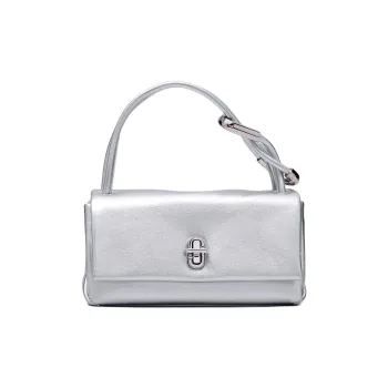 MARC JACOBS Leather Handbag Mini Women's Silver
