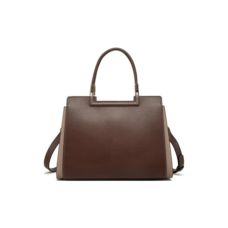 FAIRWHALE Cow Leather Tote One Shoulder Handbag Women's Multicolor-14