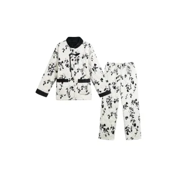 IIZZINI Pajama Set Women's Apricot White