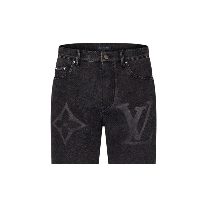 LOUIS VUITTON Monogram Denim Pants - POIZON