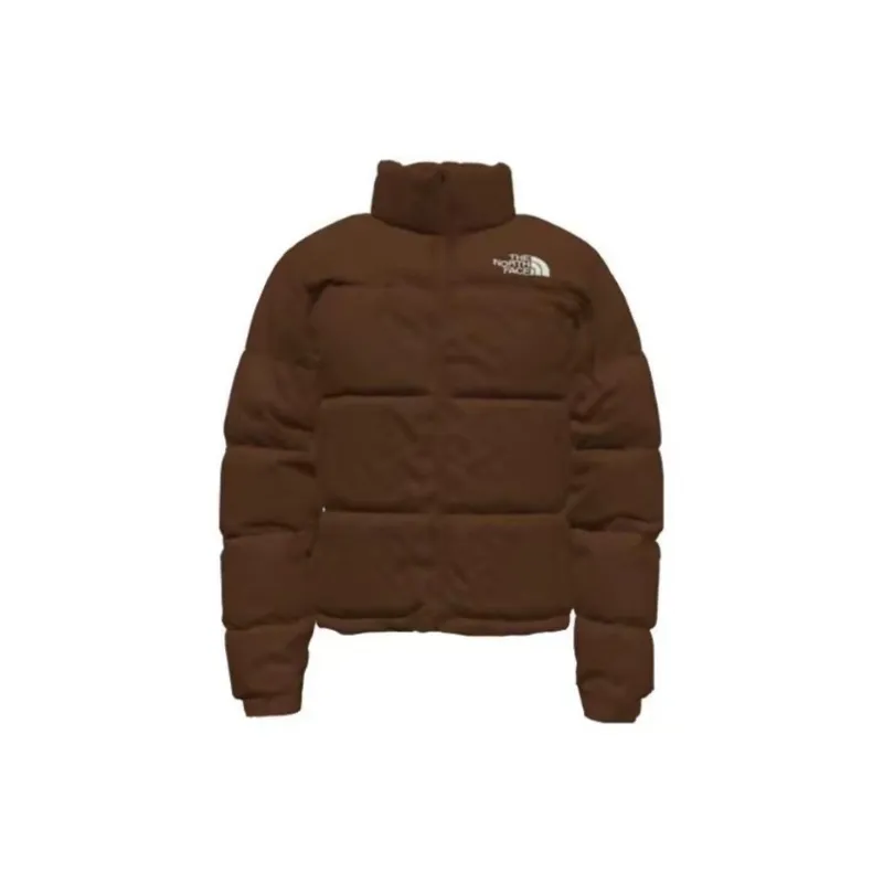 THE NORTH FACE 1996 Collection Nuptse Down Jacket Unisex Red Brown Comes With Survival Bracelet-1