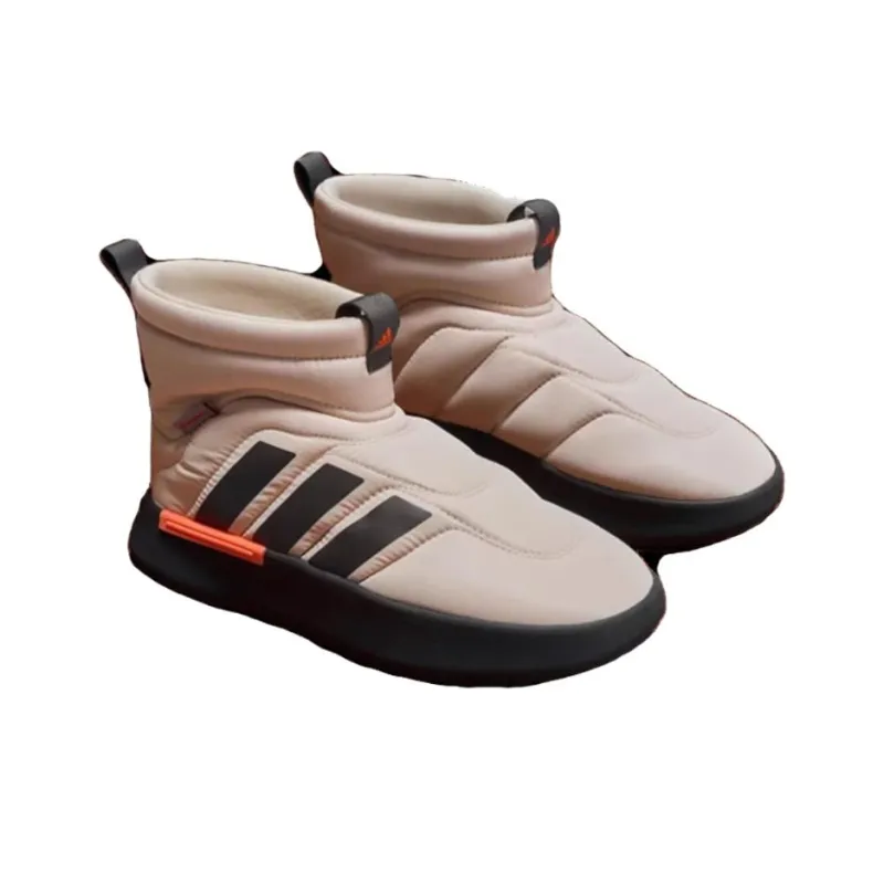Adidas Adipuff Anti Slip Wear Resistant High Top Casual Shoes Unisex Brown-3