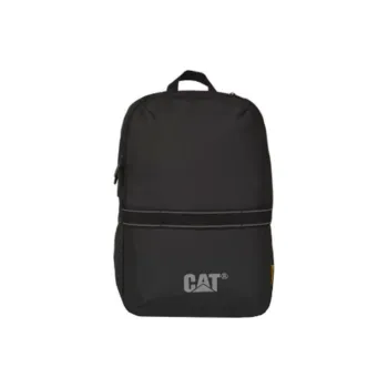CAT PVC Laptop Bag Backpack Large Size Unisex Black