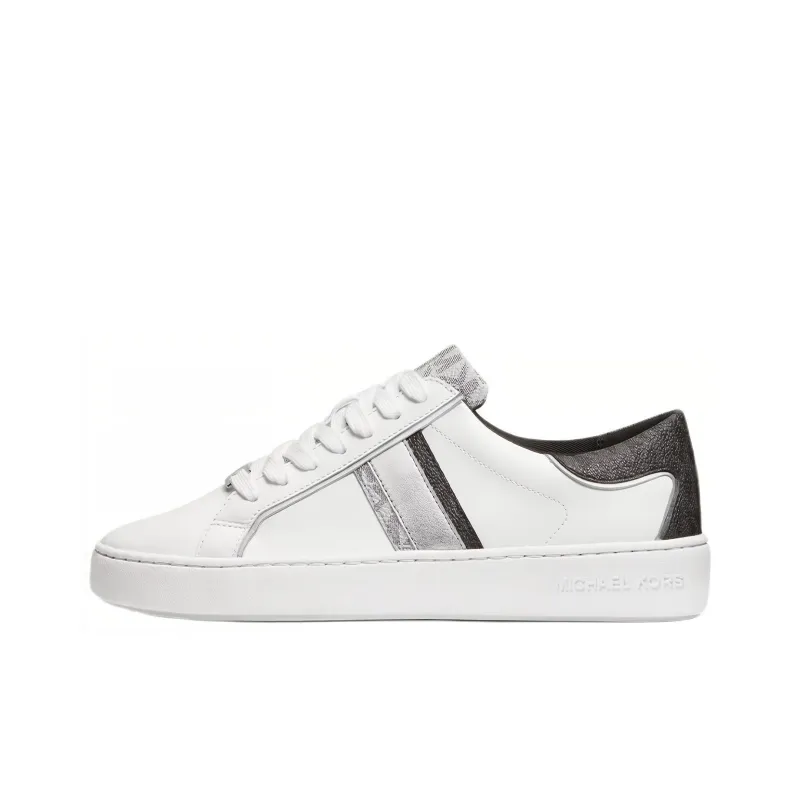 MICHAEL KORS Keaton Low-Top Stylish Skateboarding Shoes Women's White-0