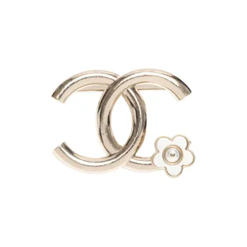 CHANEL 2018 Cc Camellia Brooch