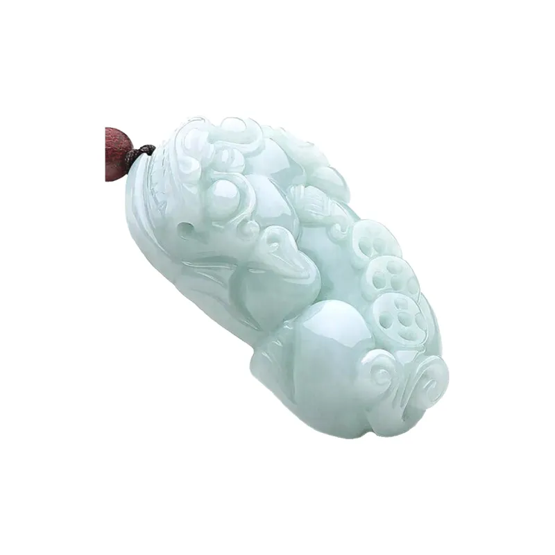 HUWEI Glutinous Jade Jadeite Necklaces Unisex-0