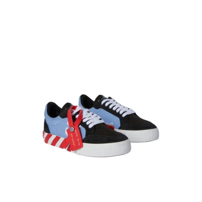 OFF WHITE Low Top Kids' Skateboarding Shoes Blue Kids'-2
