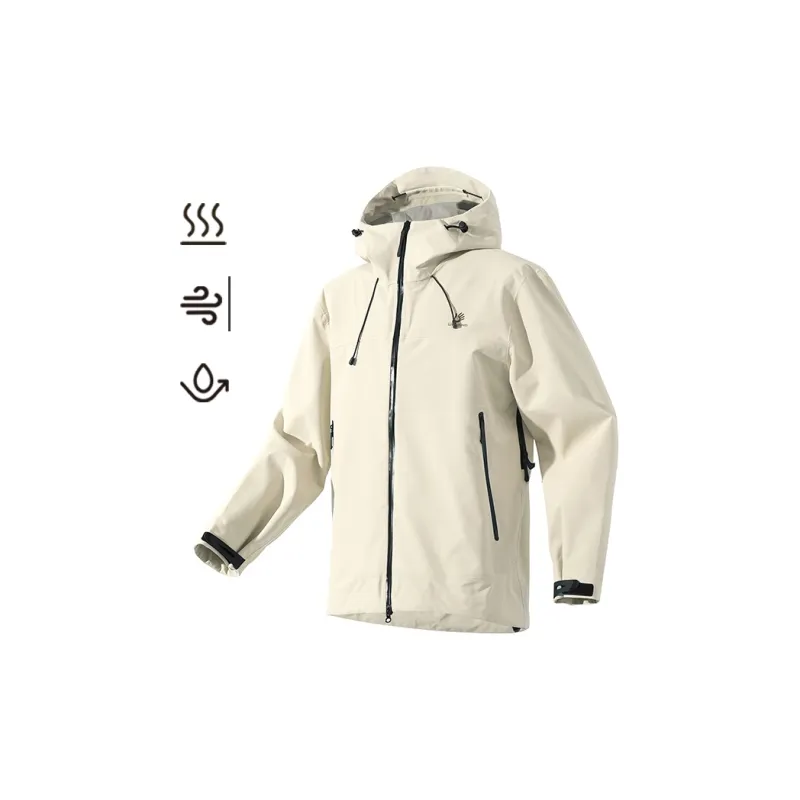LIVINGTOWN Warm Breathable Water Resistant Windproof Windbreaker Jacket Unisex-3