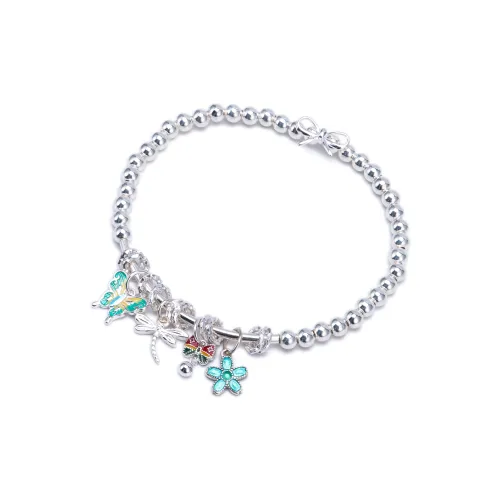 Listen To The Flowers Bloom 999 Fine Silver Bracelets Women's