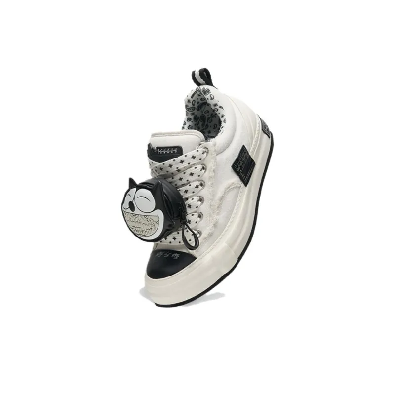 Ron English X FELIX x VESSEL Nougat Height Increasing Low Top Skateboard Shoes Unisex White-2
