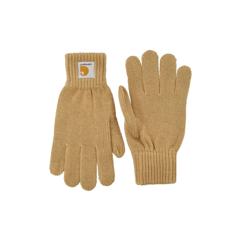 Carhartt WIP Acrylic Knit Gloves Men's Brown-0