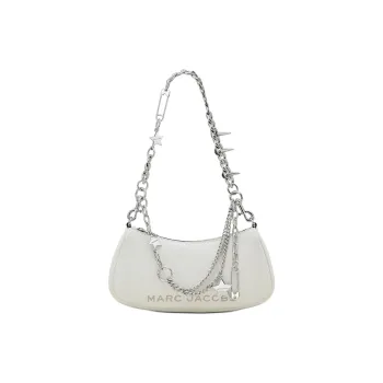 MARC JACOBS Leather Shoulder Bag, Handbag, Shoulder Bag Women's Cotton Fabric White