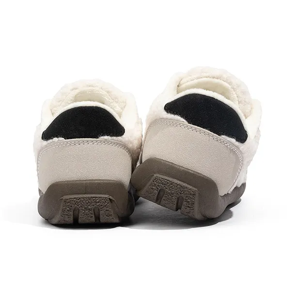 Babaya Anti Slip And Wear Resistant Warm Low Top Kids' Skateboarding Shoes Black Beige Teenagers-6