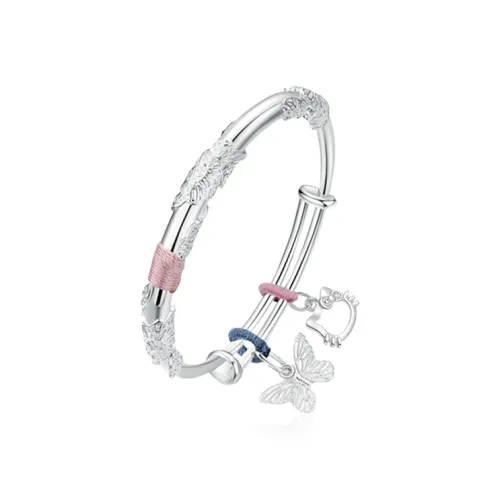 Chongqing Gold Store 999 Fine Silver Sterling Silver Bracelets Women's