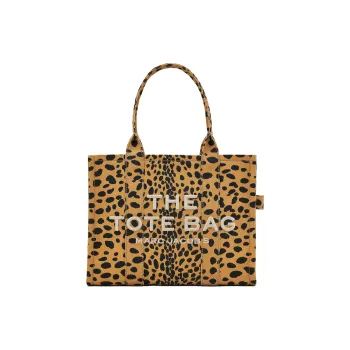 MARC JACOBS Cotton Patchwork Canvas Canvas Bag Tote Bag Shopping Bag Handbag Large Size Women's Brown