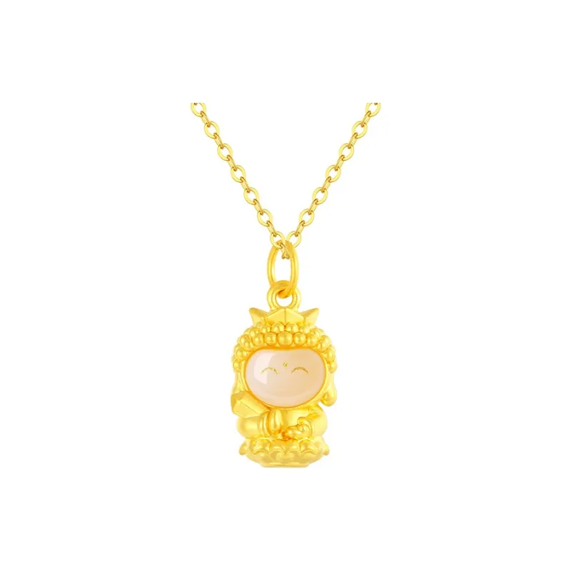 ALLOVE Hetian Jade Necklaces White Jade/Pale Greenish White Jade Unisex-9