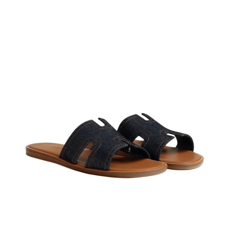 HERMES Izmir Slide Slippers Men's Blue-2