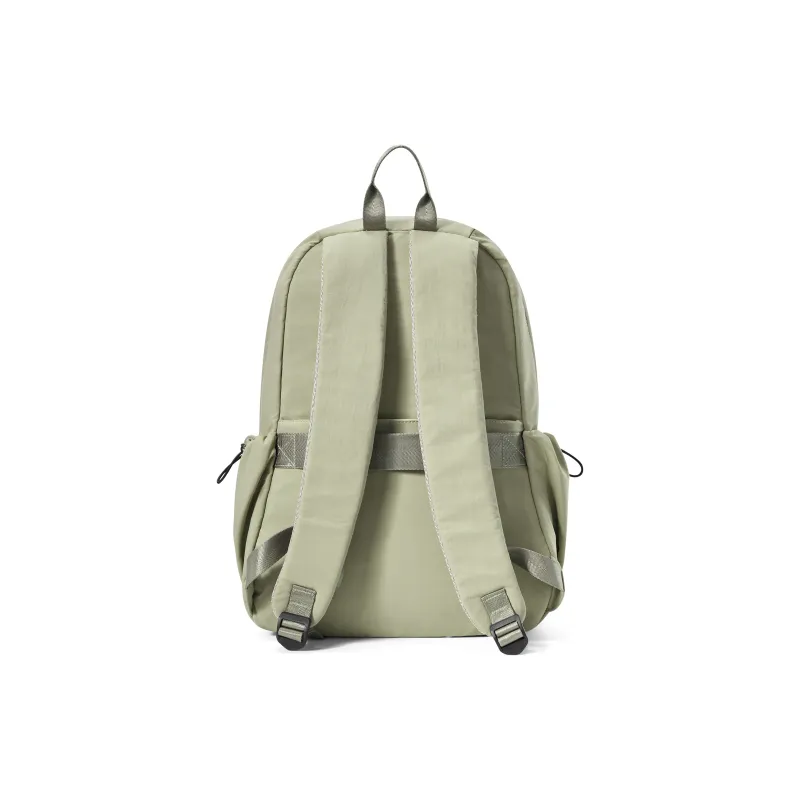 Kawasaki Fabric Backpack Laptop Backpack Unisex Black/Ecru/Khaki/Gray Green/Lotus Root Powders-18