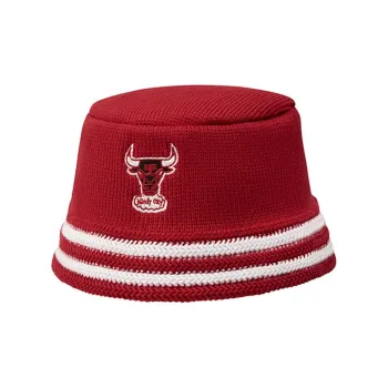 Mitchell & Ness Cotton Bucket Hats Unisex Red