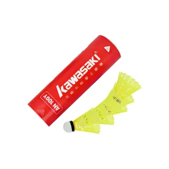 Kawasaki Nylon Shuttlecock 6 Pack Nylon Indoor And Outdoor Shuttlecocks