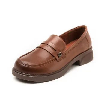 AOKANG Loafers 3.5cm Women's Brown