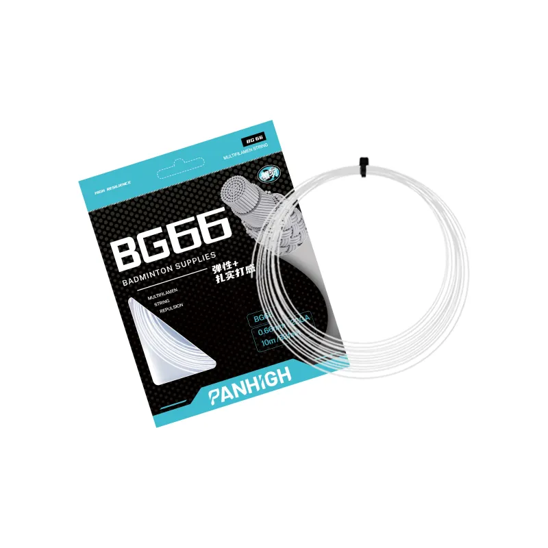 Crab Feathers Stretchable And Durable Badminton Racket Strings Training Match Unisex 0.66 String Gauge-0