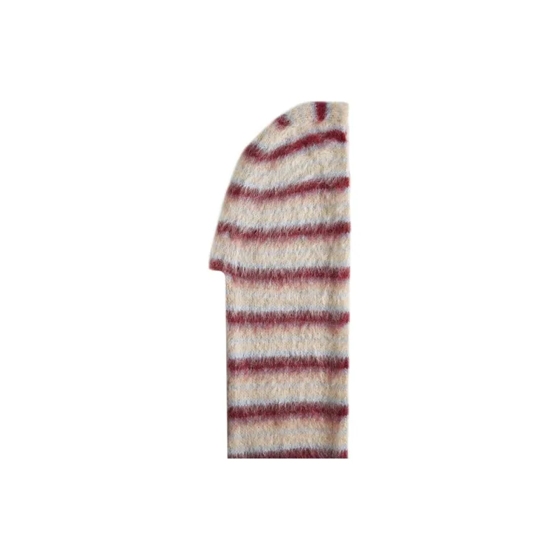 MARNI Logo Patch Striped Scarf Hat-0