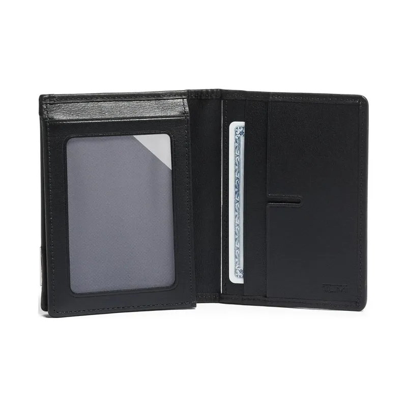 TUMI Nylon And Leather Card Holder Wallet Men's Black-1