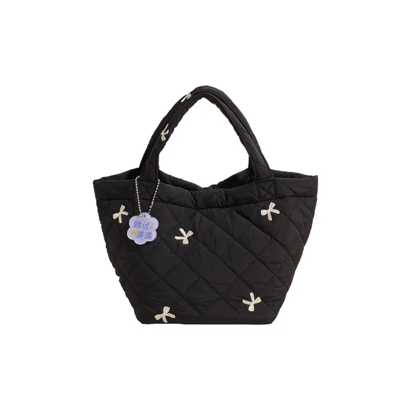 GOX Nylon Handbag Women's White/Black-6