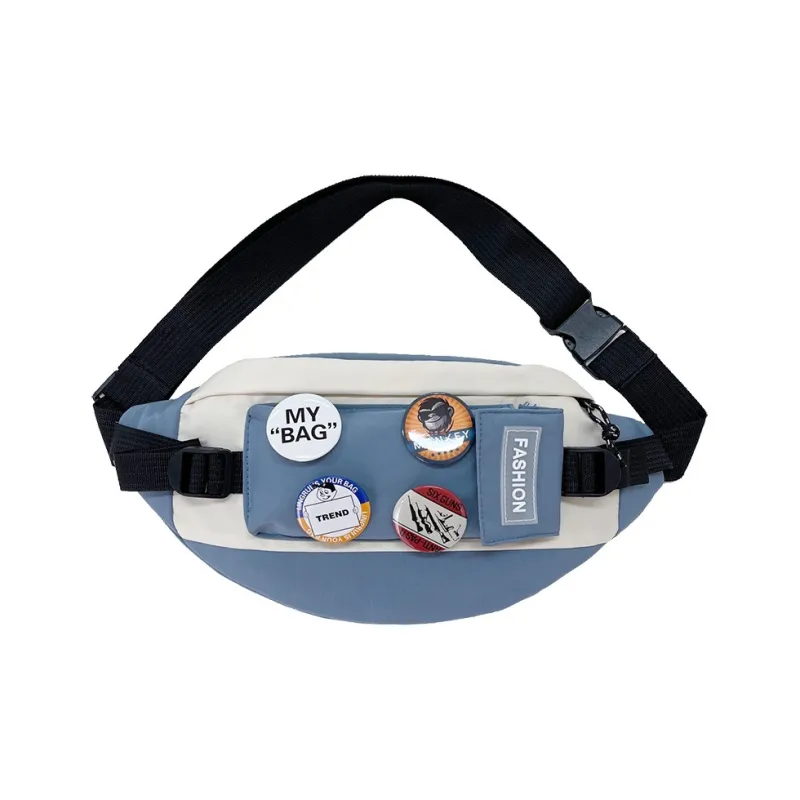 Worm's Home Nylon Fabric Sling Bag Regular Unisex Multicolor-3