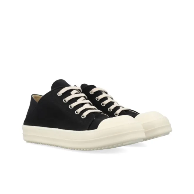 RICK OWENS/RO Low Top Skateboard Shoes Men's Black-4