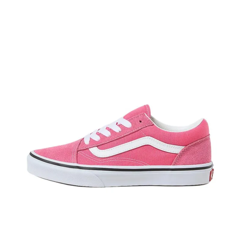Vans Old Skool Anti-Slip Wear-Resistant Low-Top Kids' Skateboarding Shoes Pink Teenagers-0