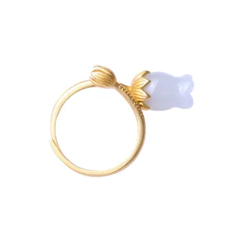 YUSHE Hetian Jade Rings Women's