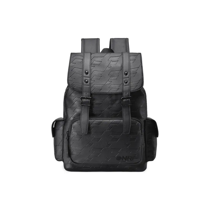 ONRF PVC Polyvinyl Chloride Backpack Laptop Bag Backpack Regular Unisex Black-1
