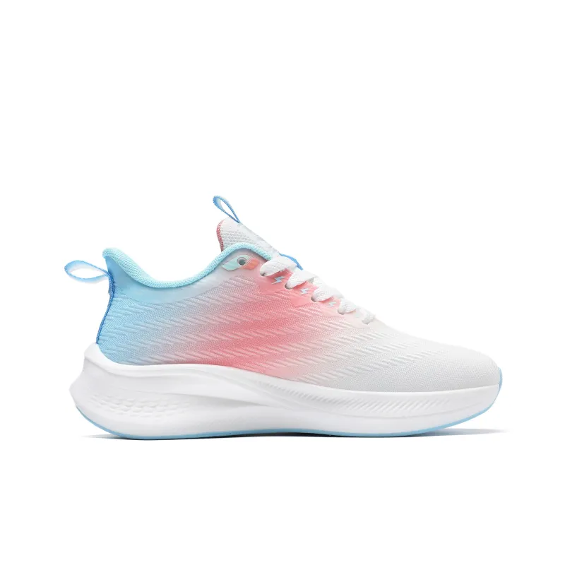 A55 Slip Resistant, Abrasion Resistant, Breathable Low Top Casual Running Shoes Women's White Pink Blue-1