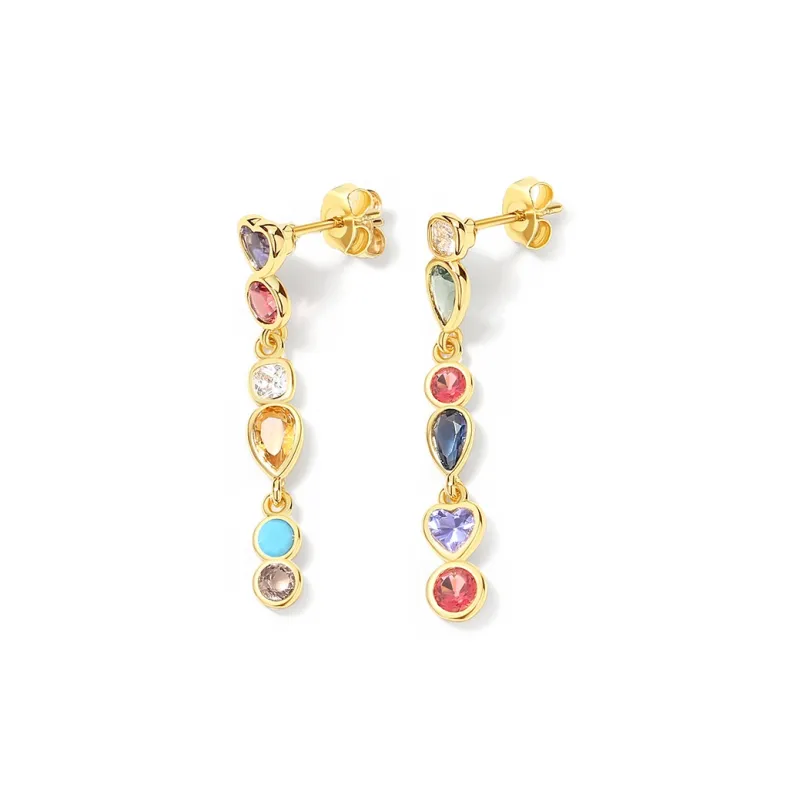 Agatha Copper Alloy Earrings Women's Gold-1