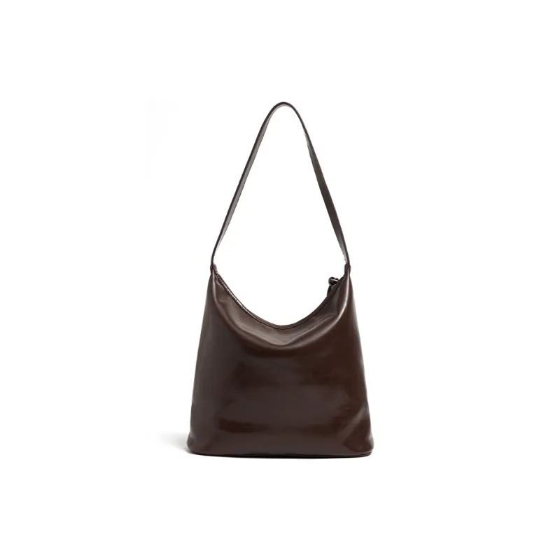 JACD PU Shoulder Bag Women's Chocolate Brown/Shell Brown-2