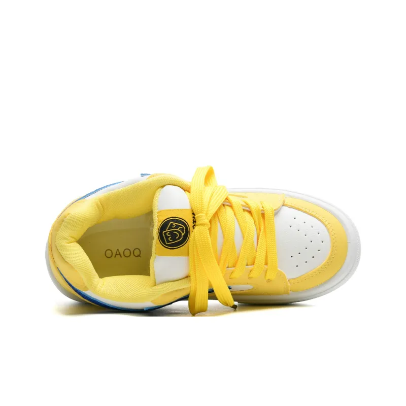 OAOQ Cushioning Height Increasing Abrasion Resistant Lightweight Mat Low Top Casual Shoes Unisex-89