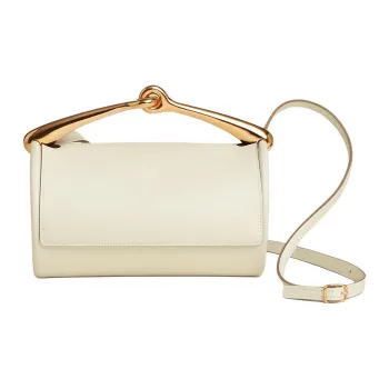 HERMES Maximors Swift Calfskin Portable Crossbody Bag Shoulder Bag Women's I2 Nata Cream White