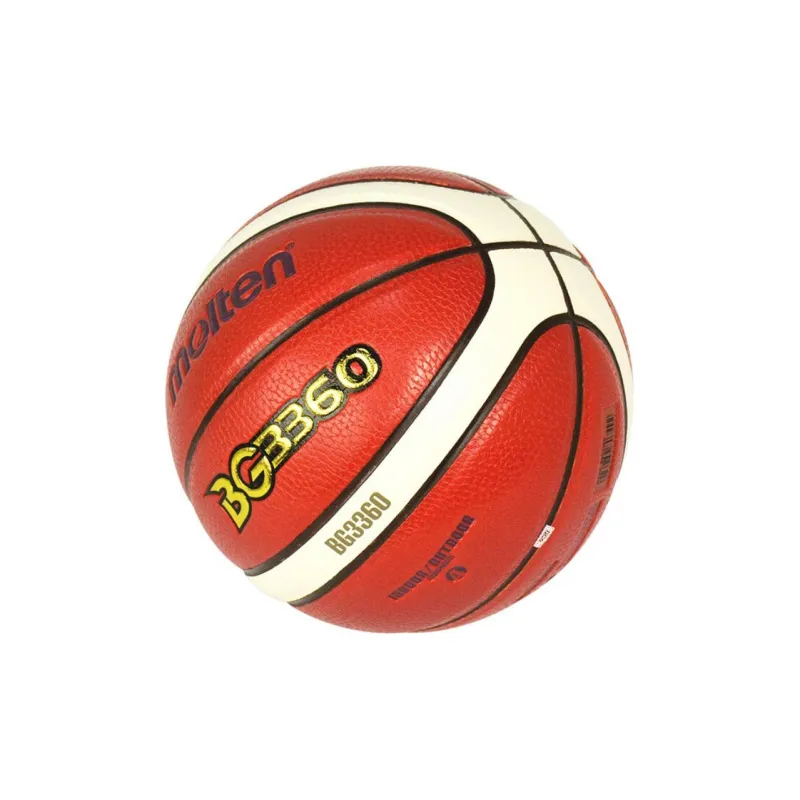 Molten PU Basketball Brown Red Yellow Ball Size 4 Training Match Kids'-1