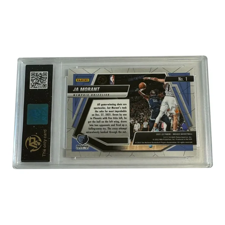 PANINI Morant Grizzlies Mosaic Montage Teca Player Card 8 Points Graded Cards 1 Pc-1