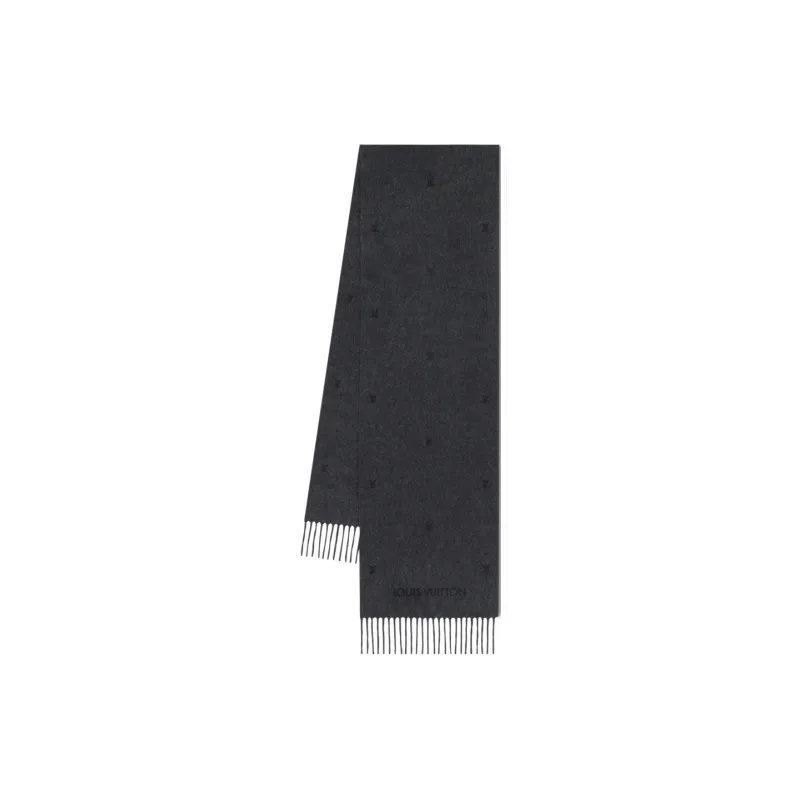 LOUIS VUITTON M92742 Lv Blason Embroidered Scarf-0