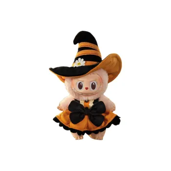 POP MART Paradise Limited Carnival Of The Strange Collection  Magic Of Pumpkin Vinyl Plush Pendant Hang Tag Box 21cm