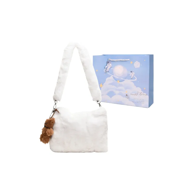 Duoluplo Doron Paul Plush One Shoulder Handbag Women's Multicolor-10