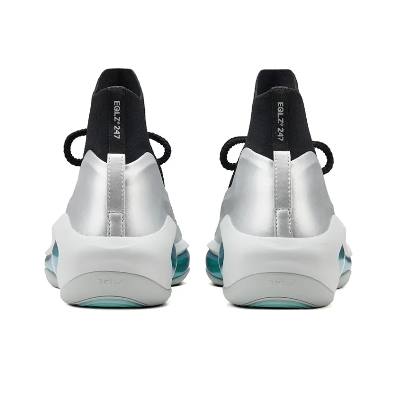 EQLZ EQUALIZER Cushioning Coverage Rebound Wear Resistant Basketball Shoes Nebula Green-4