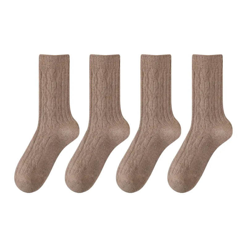 XXLLG Mid-Calf Socks Women's 4 Pack-11