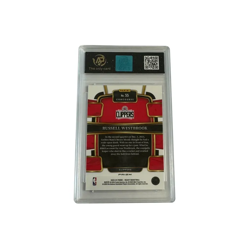 PANINI Westbrook Clippers Select Blue Crush Holographic Card Player Card 9/10 Graded Cards 1 Pc-1