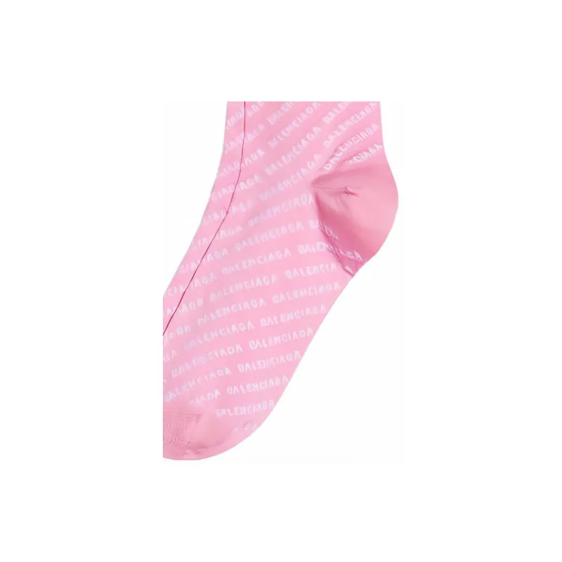 Balenciaga Crew Socks Regular Fit Women's 1 Pack Pink-3