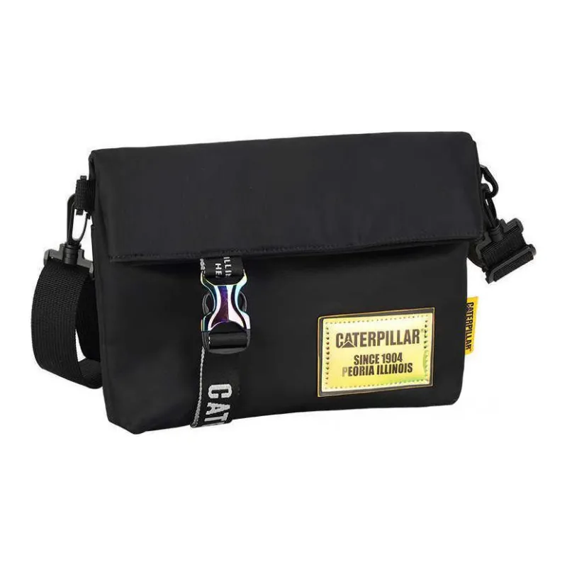 CAT Polyester Shoulder Bag Crossbody Bag Small Size Unisex Black-0